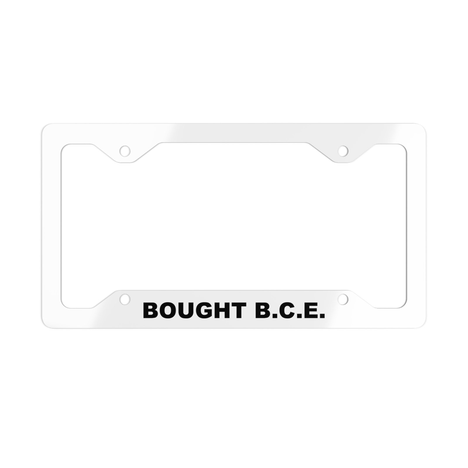 Before Crazy Elon License Plate Frame